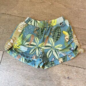 Floral Tropical Printed Shorts Raspberry Plum ..